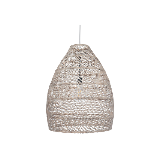 Molokai Grey Wash Woven Cloche Pendant