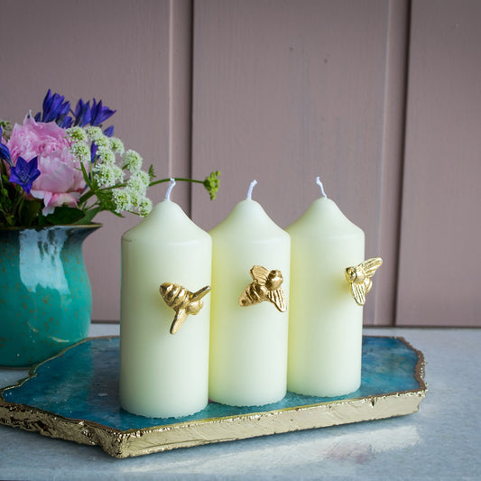 Set of 3 Bee Candle Pins