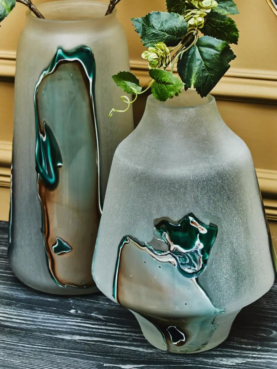 Hakan Tall Glass Vase
