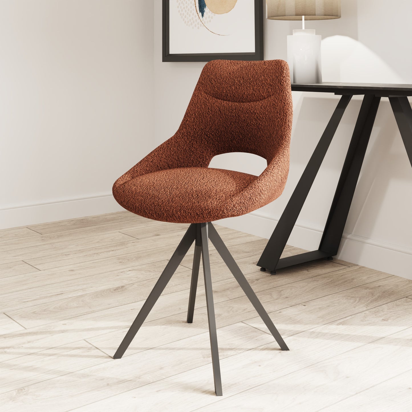 Bow Dining Chair Rust