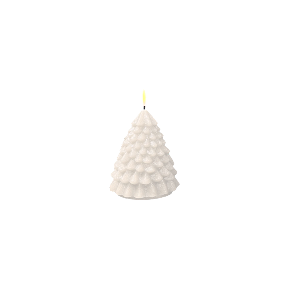 LED Christmas Tree Candle White 11cm