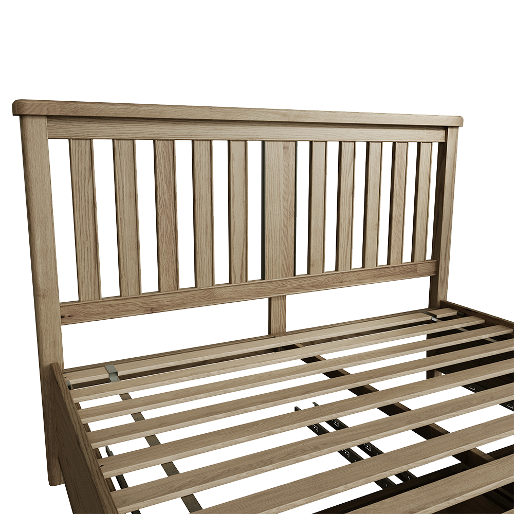 Holme Bed Wooden Headboard with Drawers