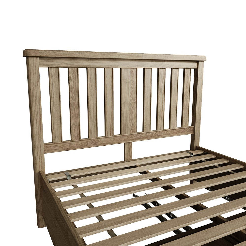 Holme Bed Wooden Headboard with Drawers