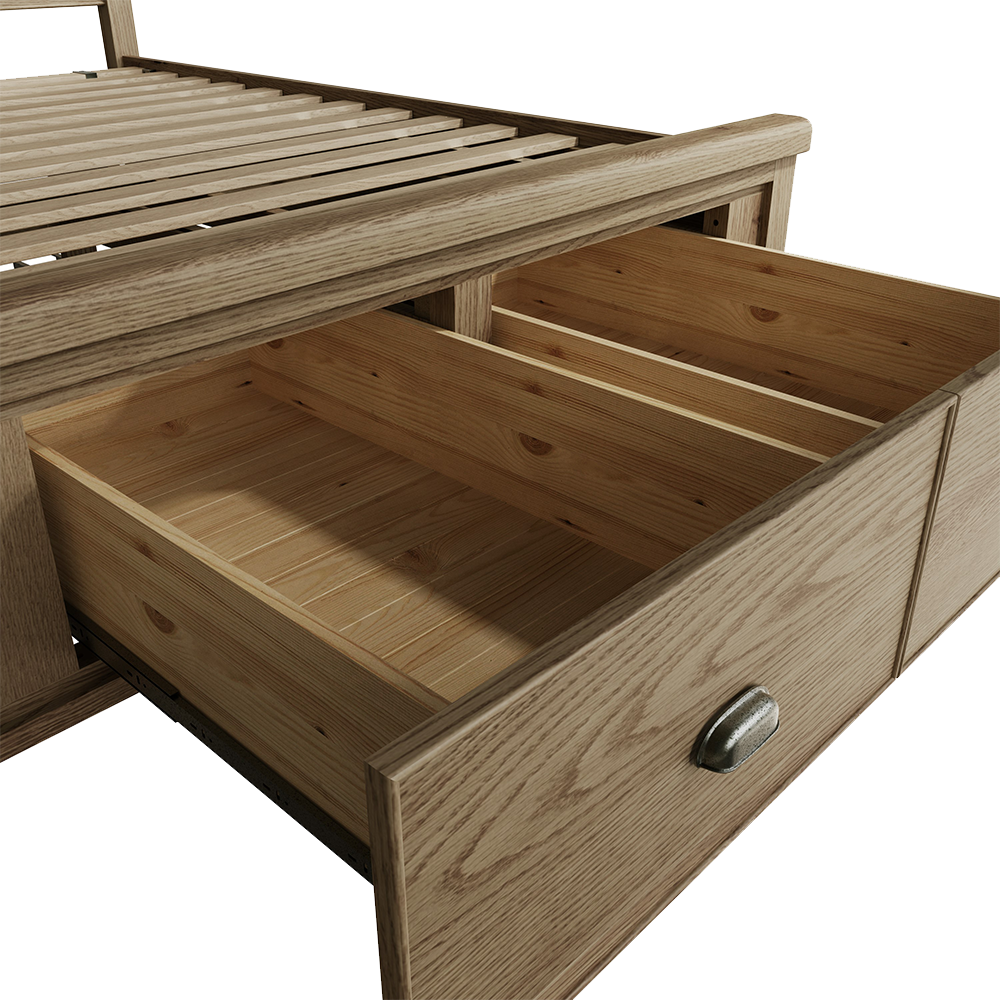 Holme Bed Wooden Headboard with Drawers