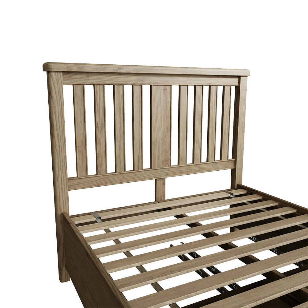 Holme Bed Wooden Headboard with Drawers