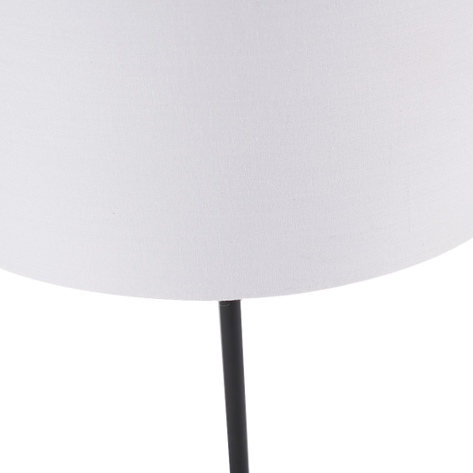 Elin Matt Black & Ivory Table Lamp