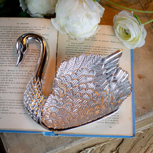 Swan Silver Dish