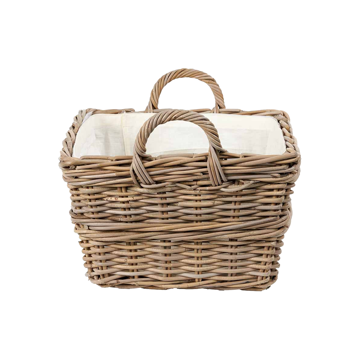 Grey Kubu Rectangular Basket