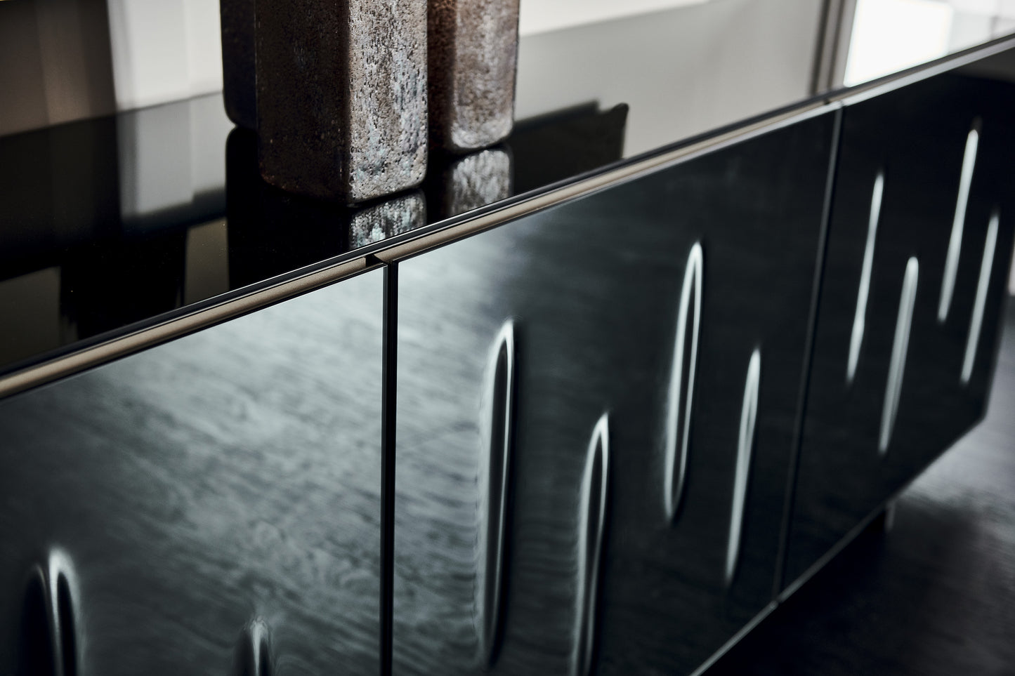 Carnaby Mirrored Sideboard With Mirrored Top