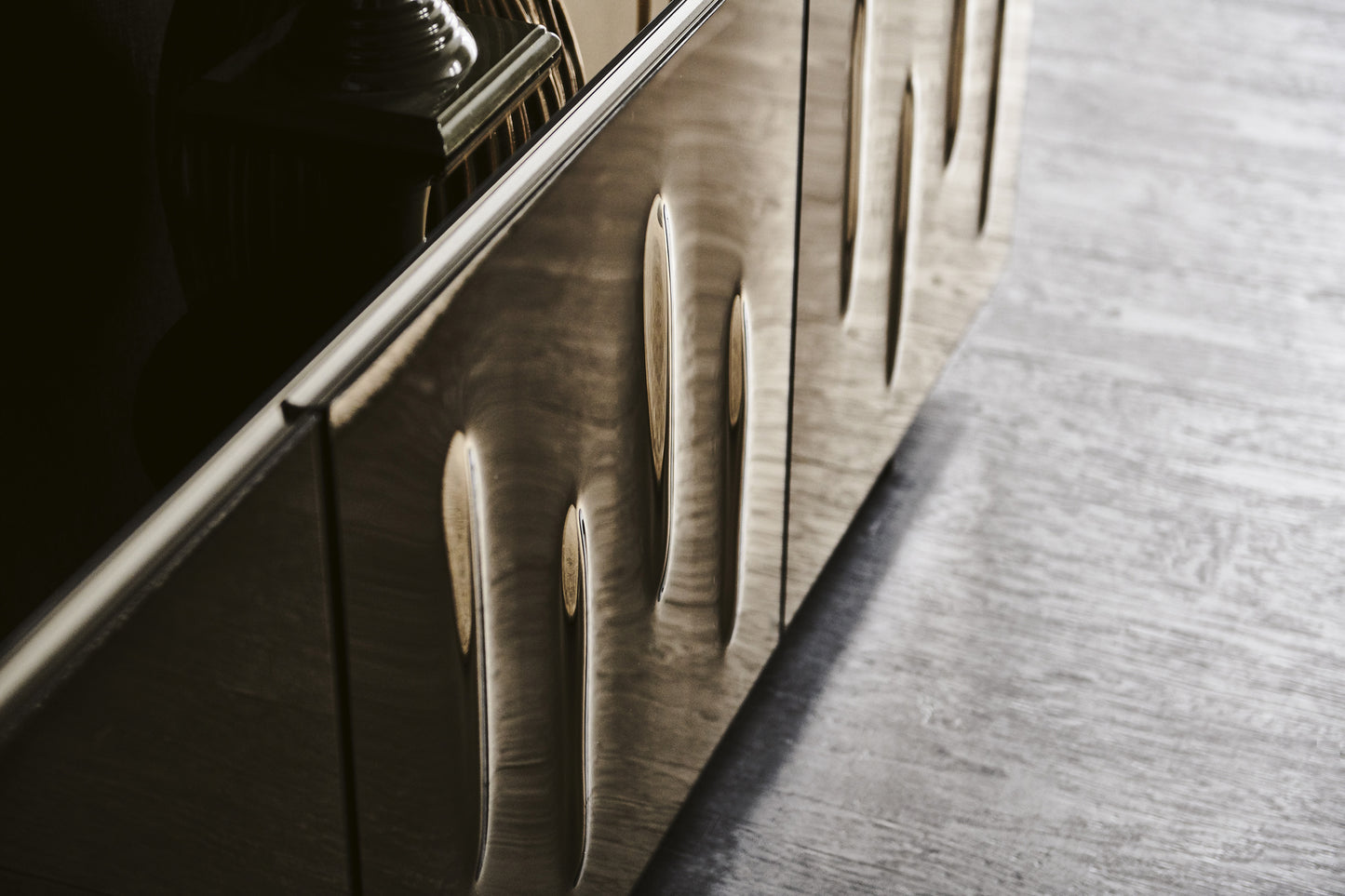 Carnaby Mirrored Sideboard With Mirrored Top