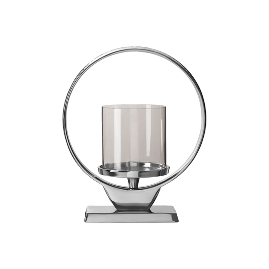 Cylindrical Silver Lantern