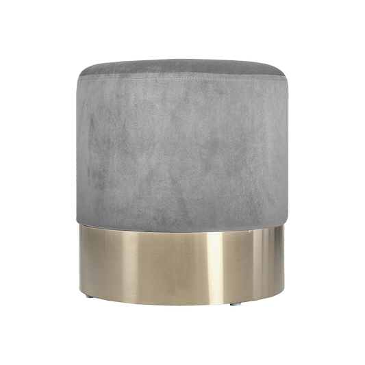 Dove Grey & Gold Stool