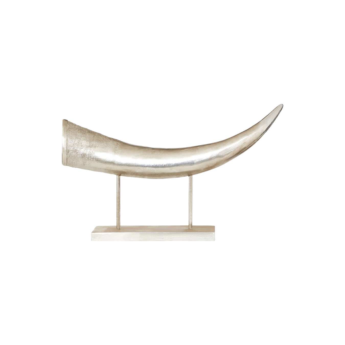 Boho Silver Horn Ornament