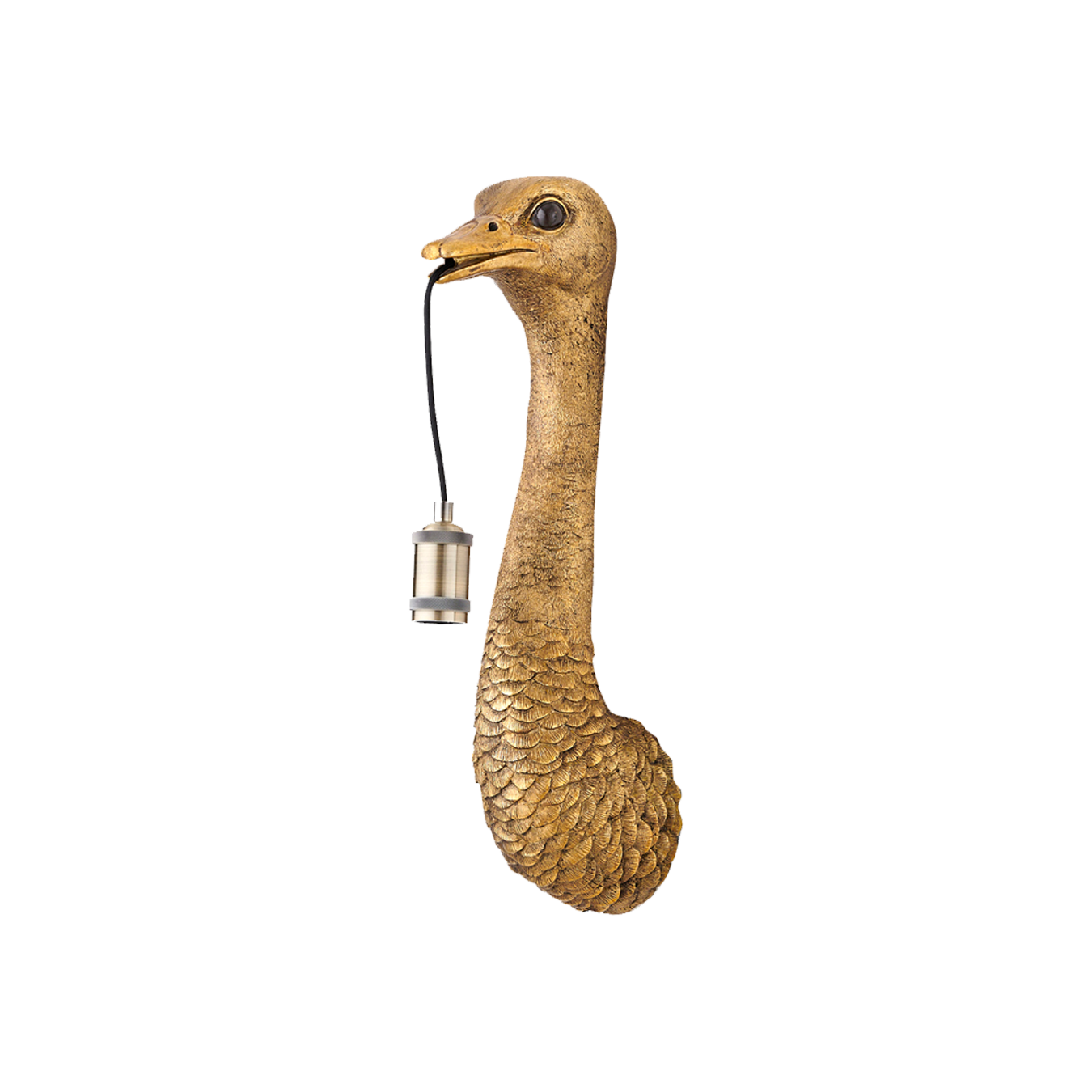 Gold ostrich wall light deals