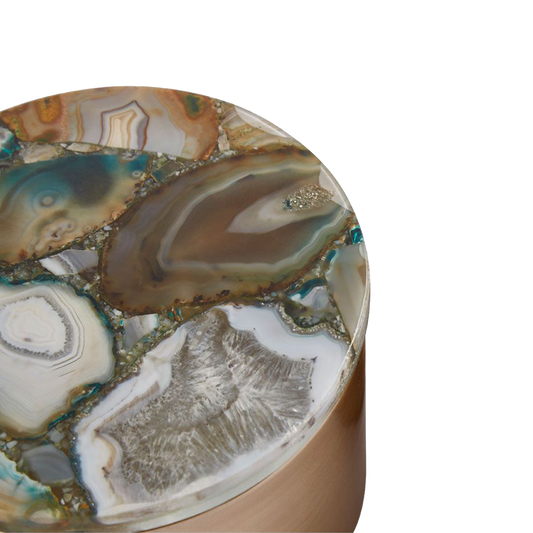 Bowerbird Large Round Trinket Box Green