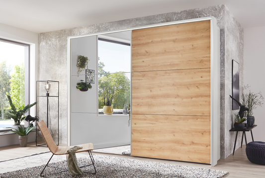 Kadiz Sliding Wardrobe Bianco Oak 200 cm