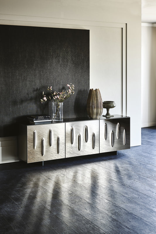 Carnaby Mirrored Sideboard With Mirrored Top