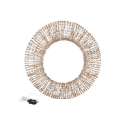 Hibba Bronze Wreath Iron Frame LED Lights Medium