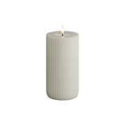 LED Shape Stripe Candle Sand 15cm