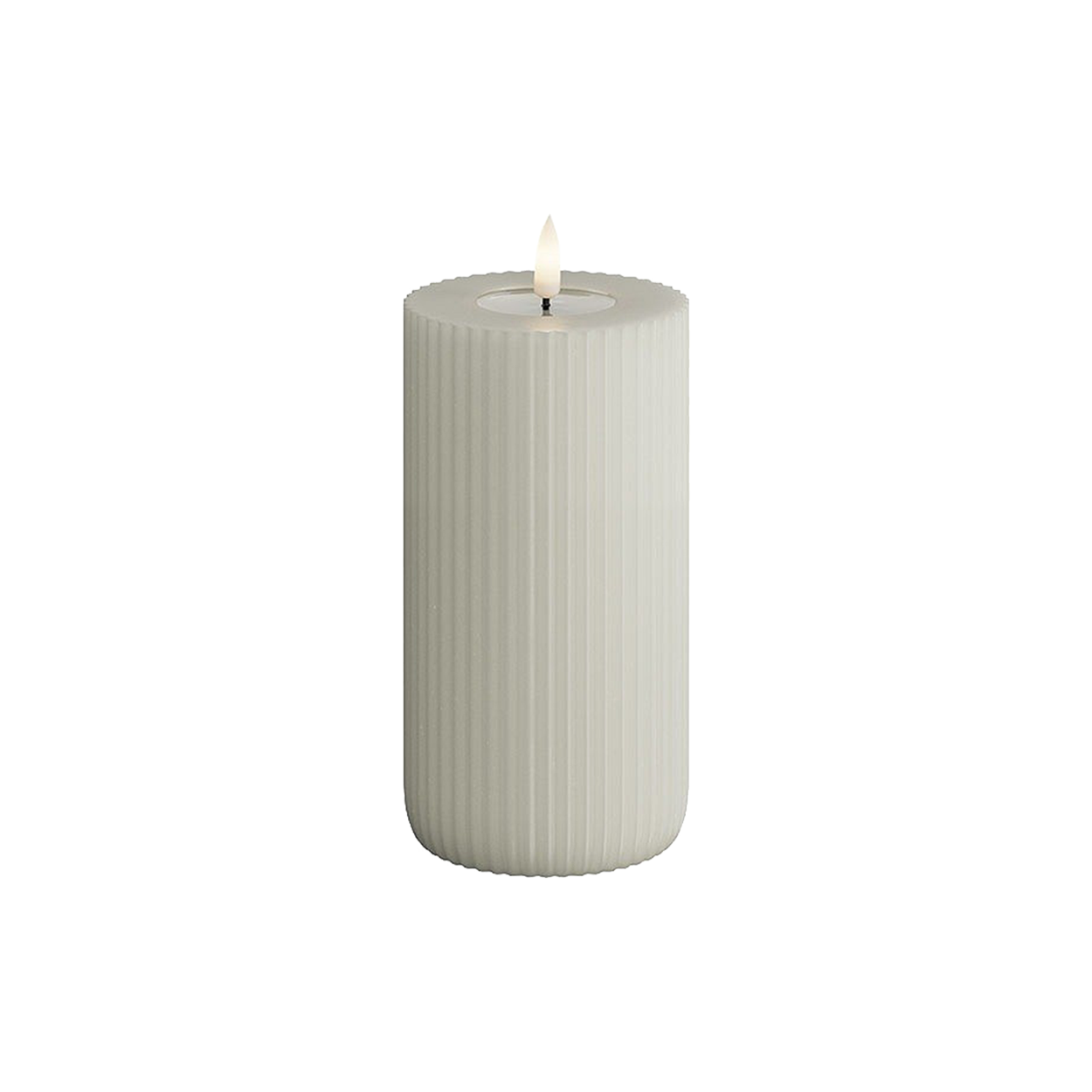 LED Shape Stripe Candle Sand 15cm