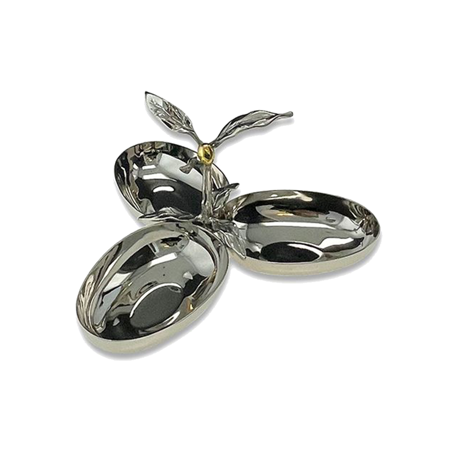 Olive Three Section Serving Dish