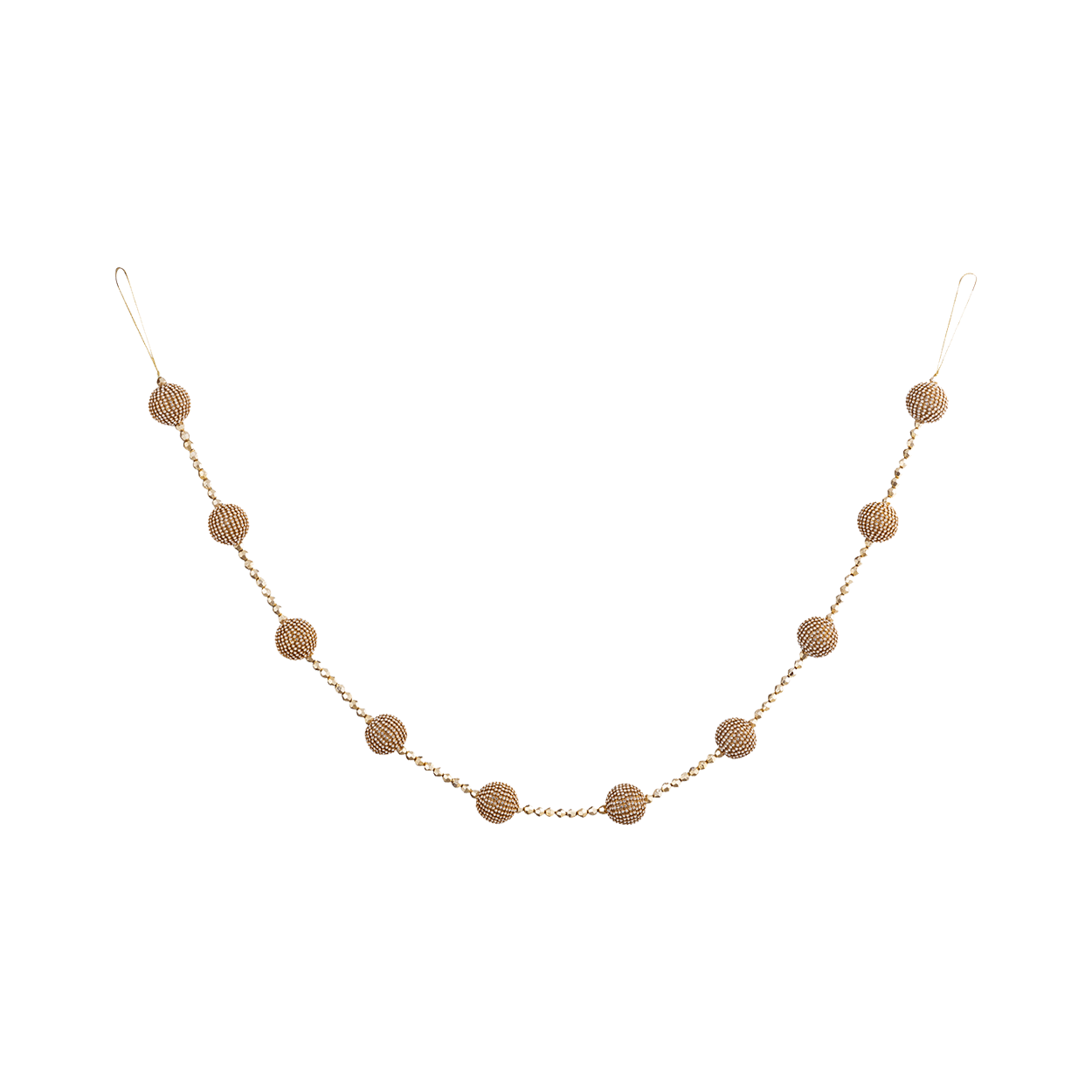 Youssra Gold Crystal Garland Balls