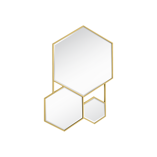 Ezra Hexagon Mirror