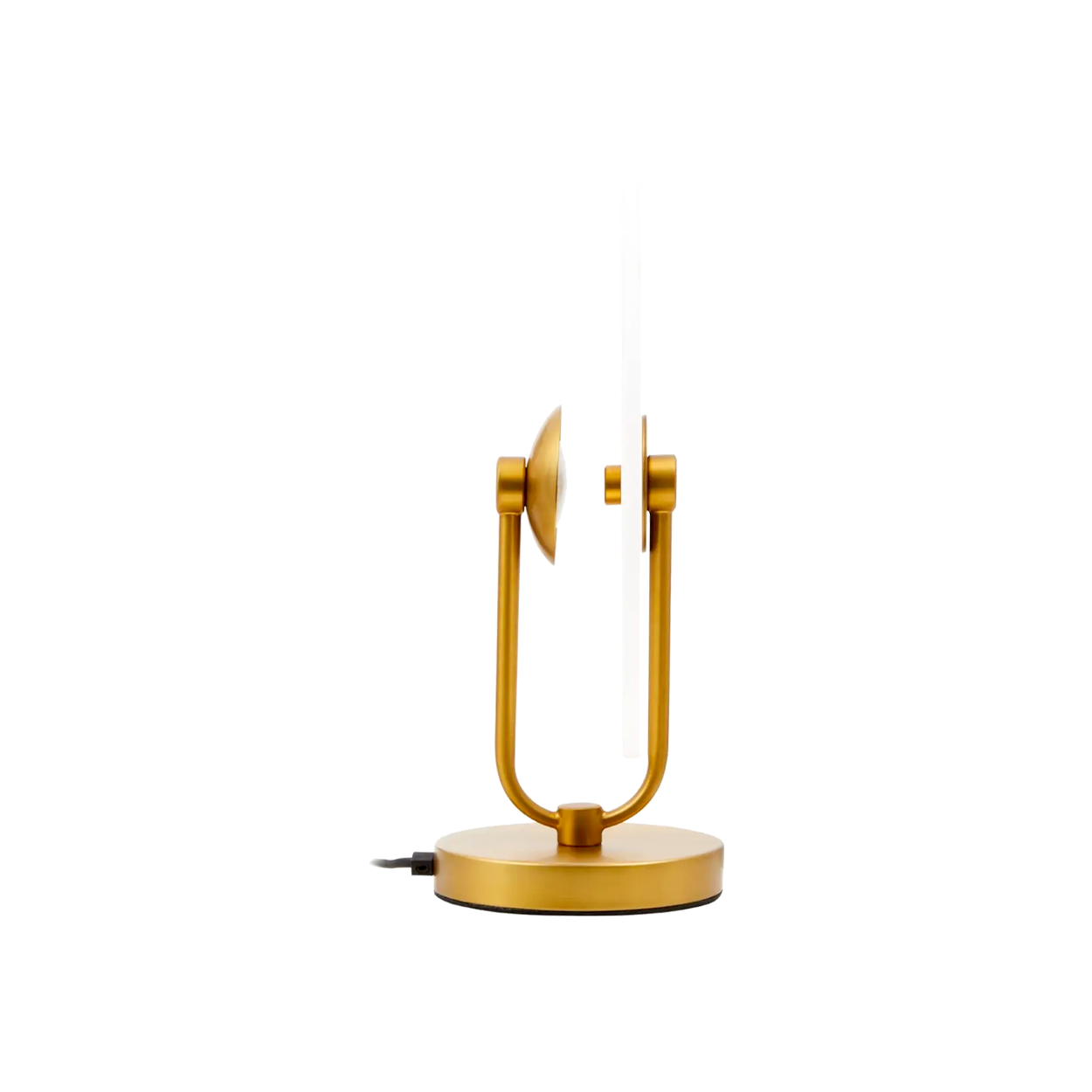 White Marble & Gold Finish Table Lamp