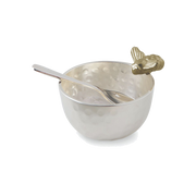 Bee Small Hammered Bowl & Spoon