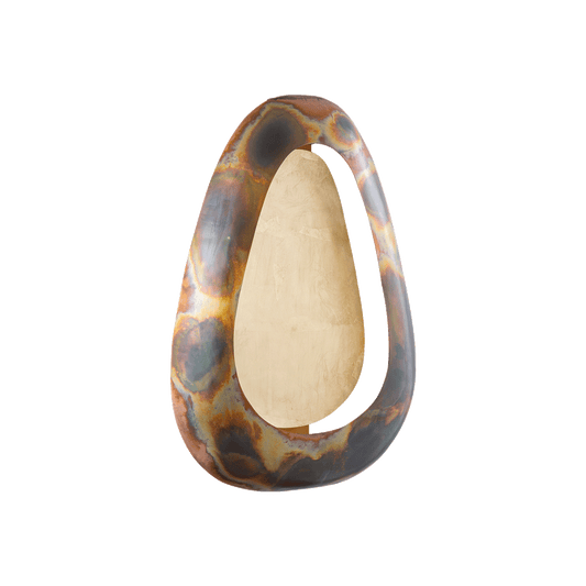 Magni Copper Iron Oval Wall Candle Holder Large
