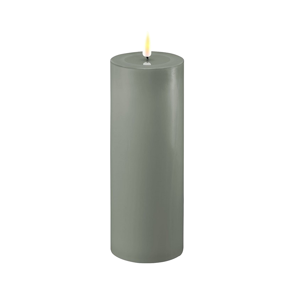 LED Candle Salvie Green 20cm