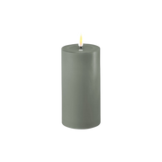 LED Candle Salvie Green 15cm