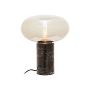 Black Marble Table Lamp Glass Shade