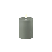 LED Candle Salvie Green 10cm