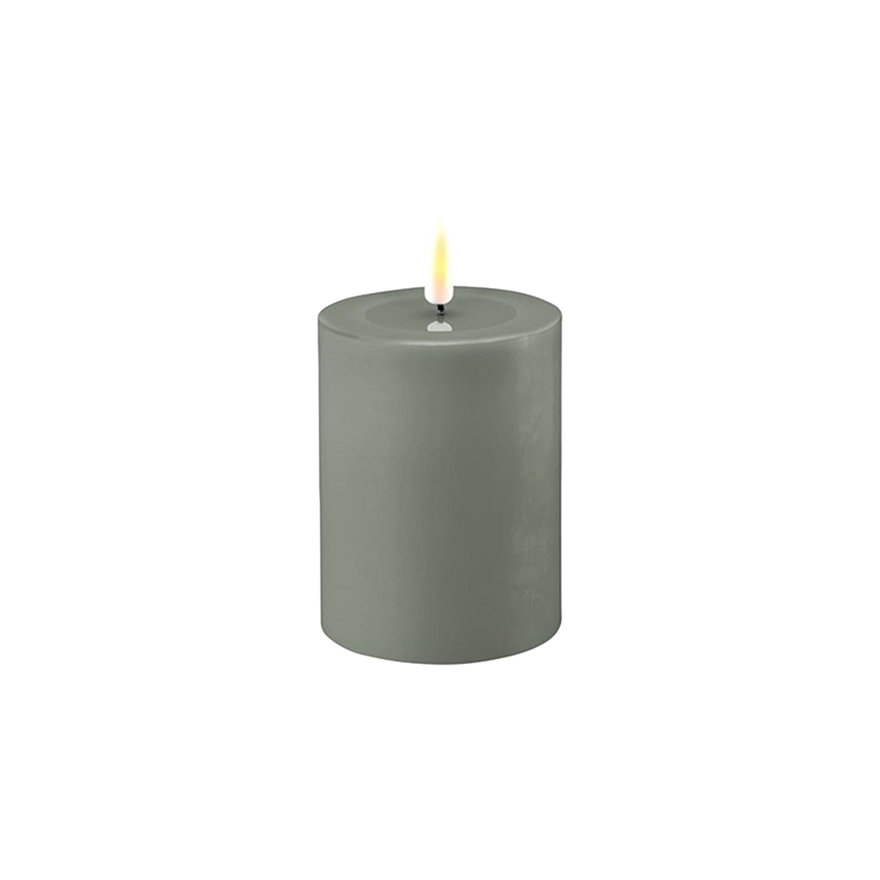 LED Candle Salvie Green 10cm