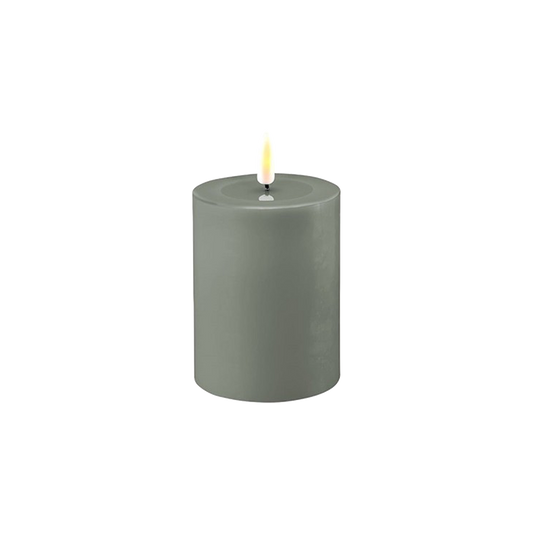 LED Candle Salvie Green 10cm