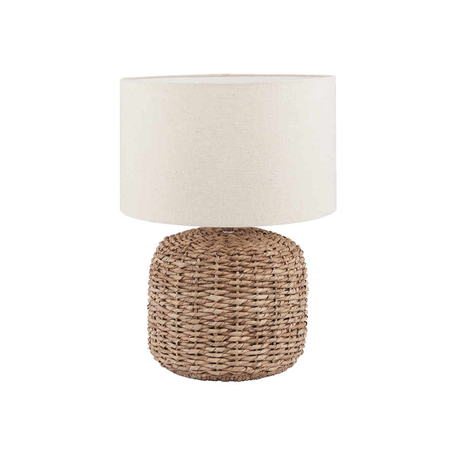 Natural Woven Small Table Lamp