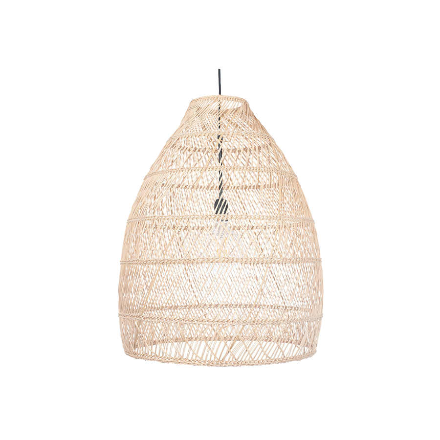 Molokai Natural Woven Cloche Pendant