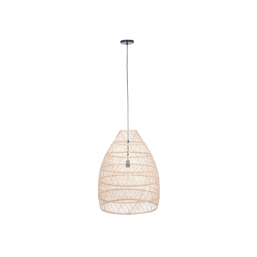 Molokai Natural Woven Cloche Pendant