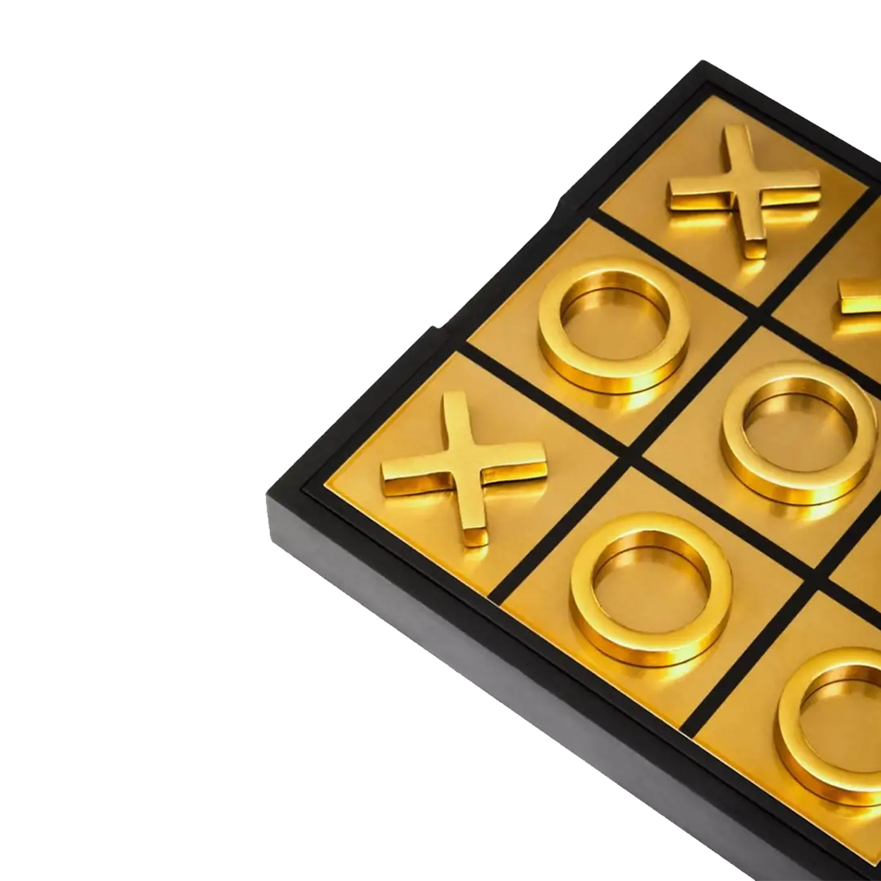 Black and Gold Noughts and Crosses