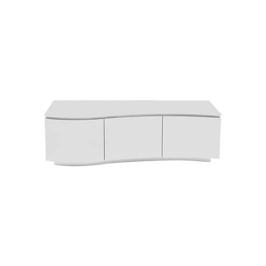 Leonardo TV Cabinet White Gloss with LED