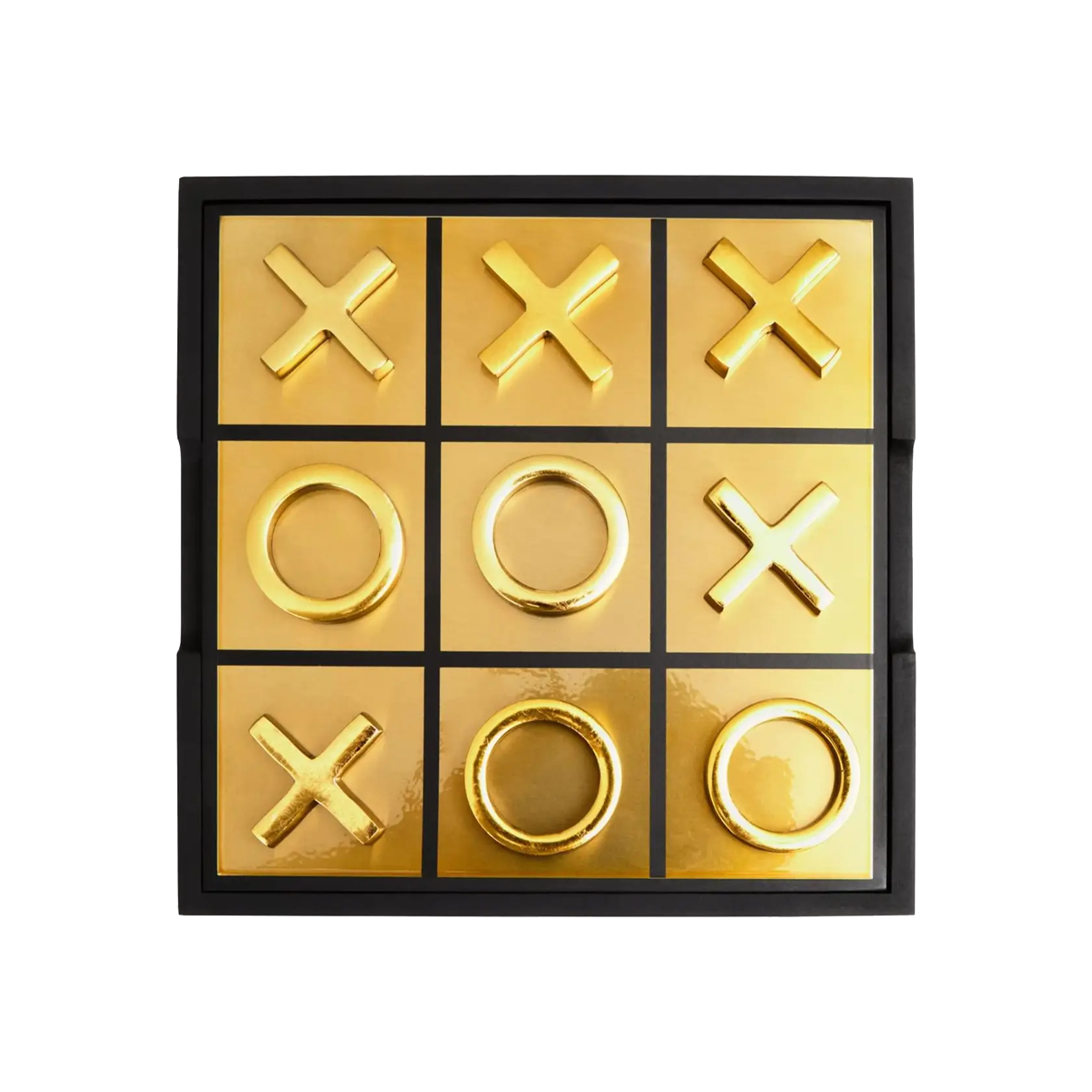 Black and Gold Noughts and Crosses