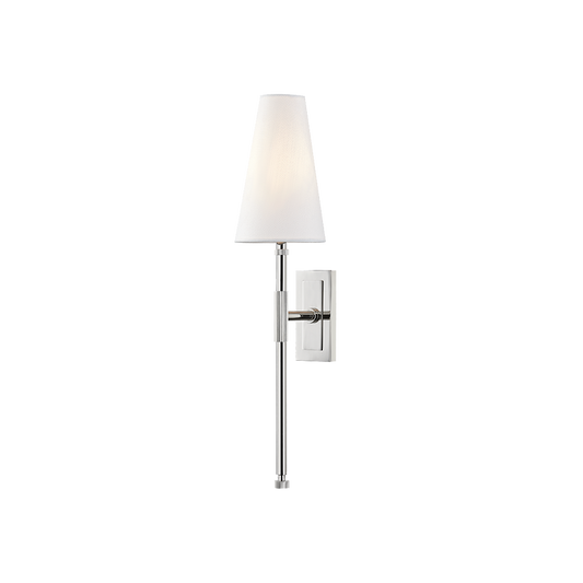 Bowery Wall Sconce Tapered Nickel