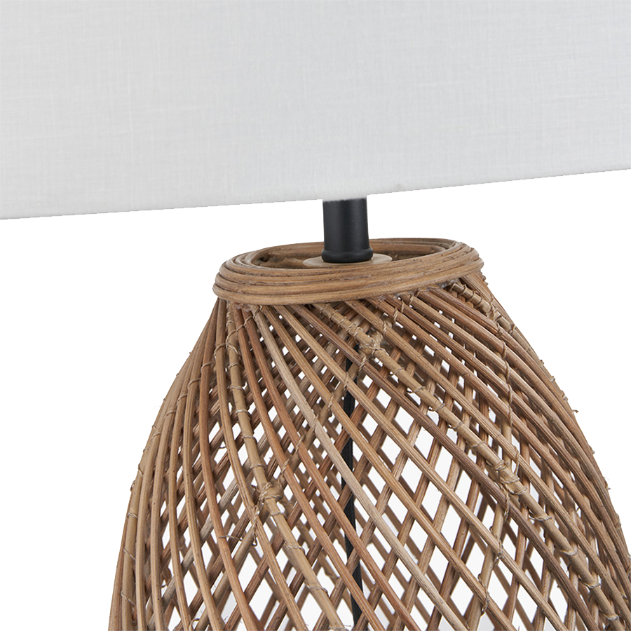 Natural Woven Table Lamp