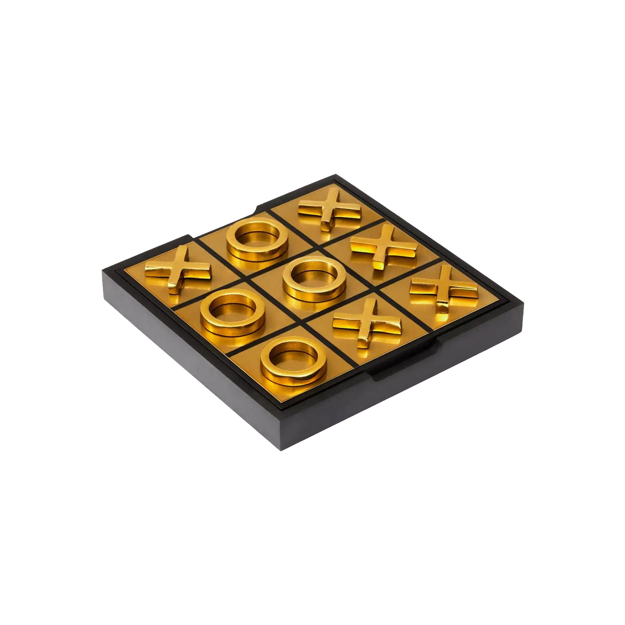 Black and Gold Noughts and Crosses