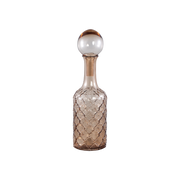Brown Glass Bottle Round Medium