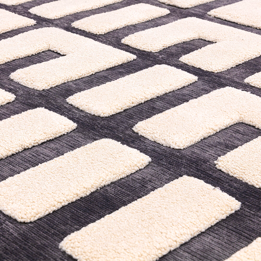 Valley Rug Charcoal/Ivory Junction