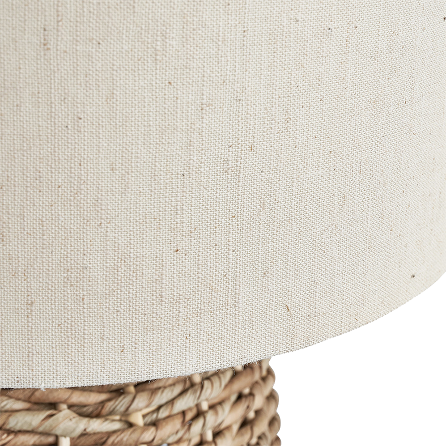 Natural Woven Tall Table Lamp