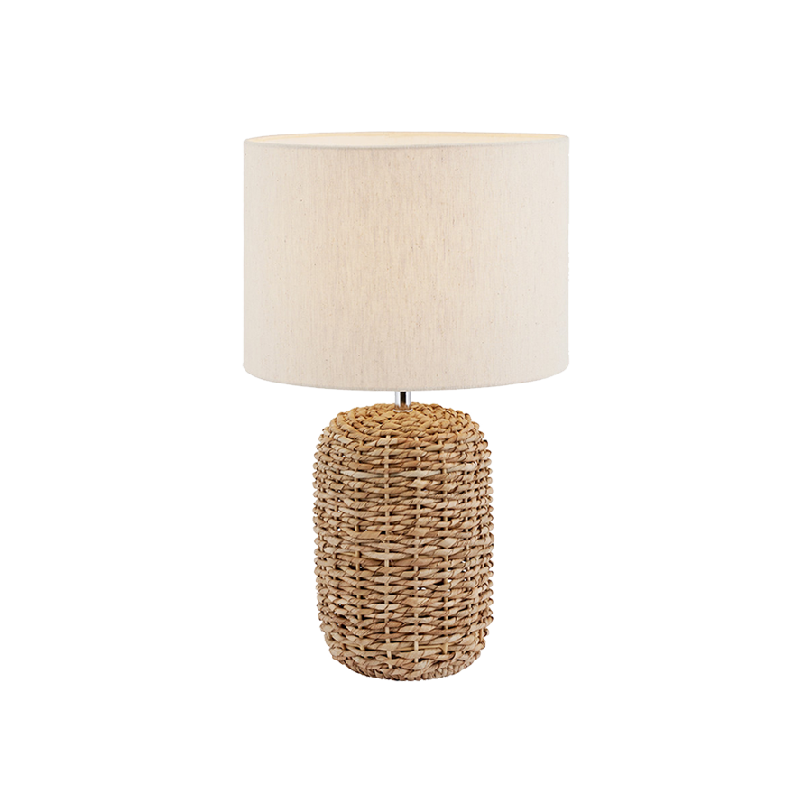 Natural Woven Tall Table Lamp