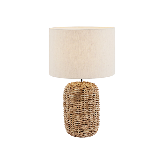 Natural Woven Tall Table Lamp